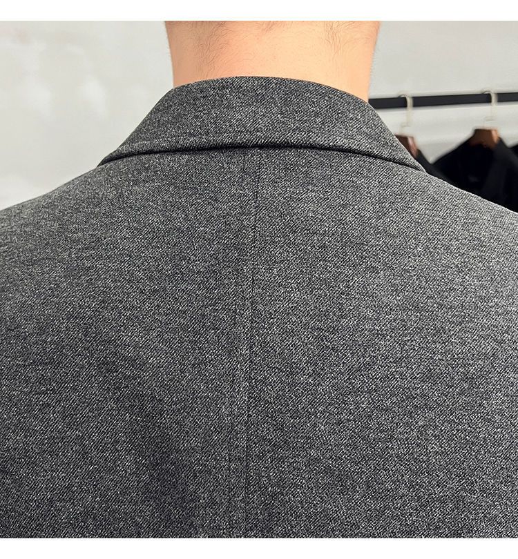 Herren-Anzugset aus Wollmischung im Slim Fit, lässiger zweiteiliger Blazer und Hose, inspiriert vom britischen Stil für Frühling und Herbst_voghion.com