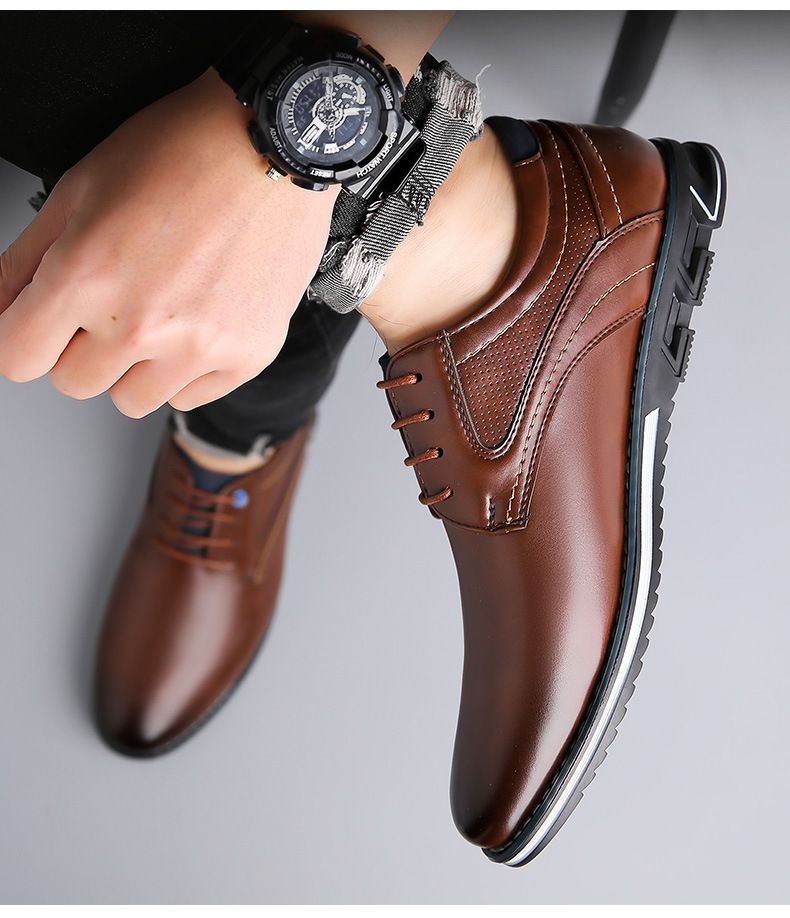 Heren Zakelijke Schoenen Slip On Party Heren Schoenen Comfortabele PU Leren Schoenen Voor Mannen Trouwjurk Schoenen Voor Mannen Zapatos Hombre38-53_voghion.com