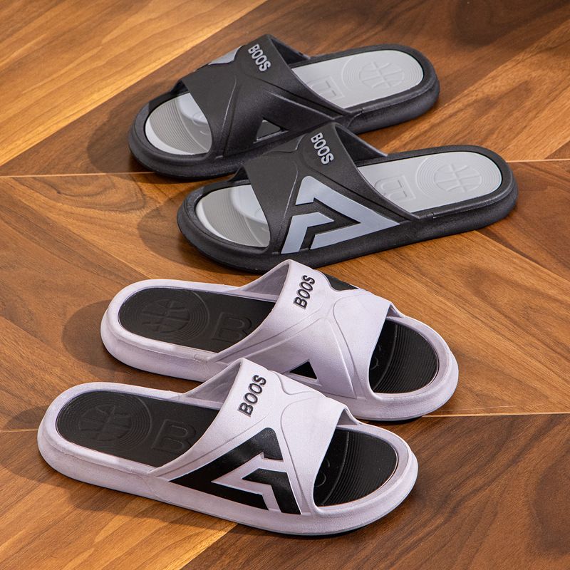 Sandali da uomo alla moda per l'estate. Sandali da interno con suola spessa e mono-linea. Pantofole da esterno alla moda per studenti._voghion.com