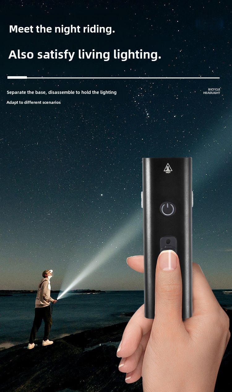 Luce per bicicletta Faro per auto da strada per mountain bike con sensore di luce intelligente Luce per guida notturna Protezione dalla pioggia Torcia notturna Attrezzatura_voghion.com