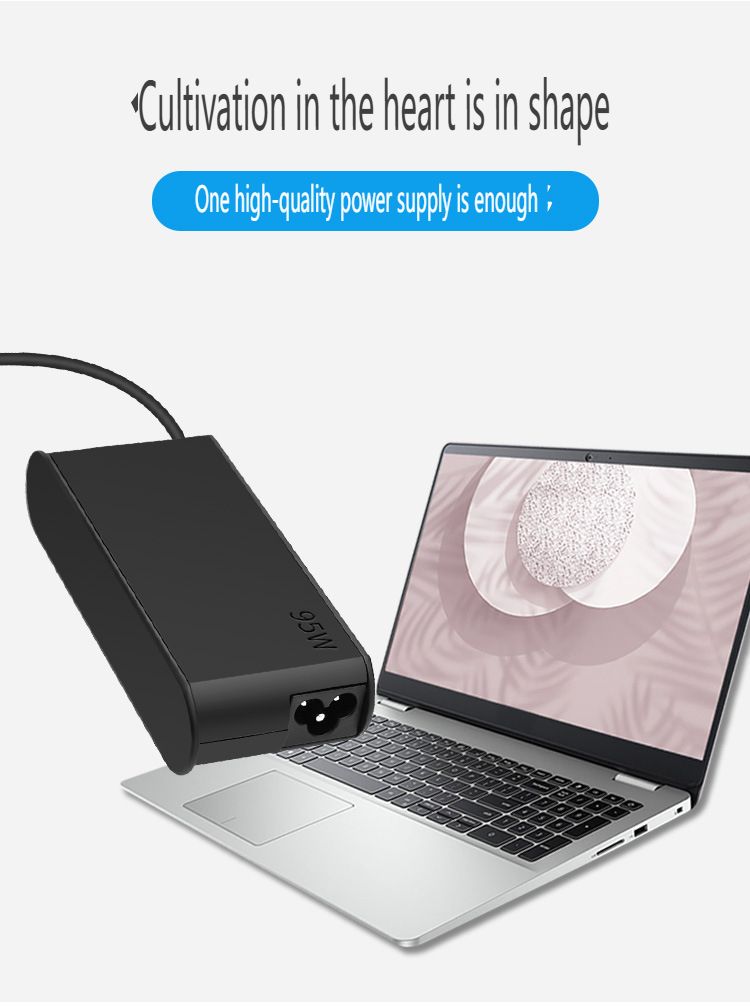 Carregador rápido USB-C PD universal de 95 W para todos os laptops - Adaptador de energia de 20 V e 4,75 A (compatível com ASUS/HP/Dell/Acer/Lenovo)_voghion.com