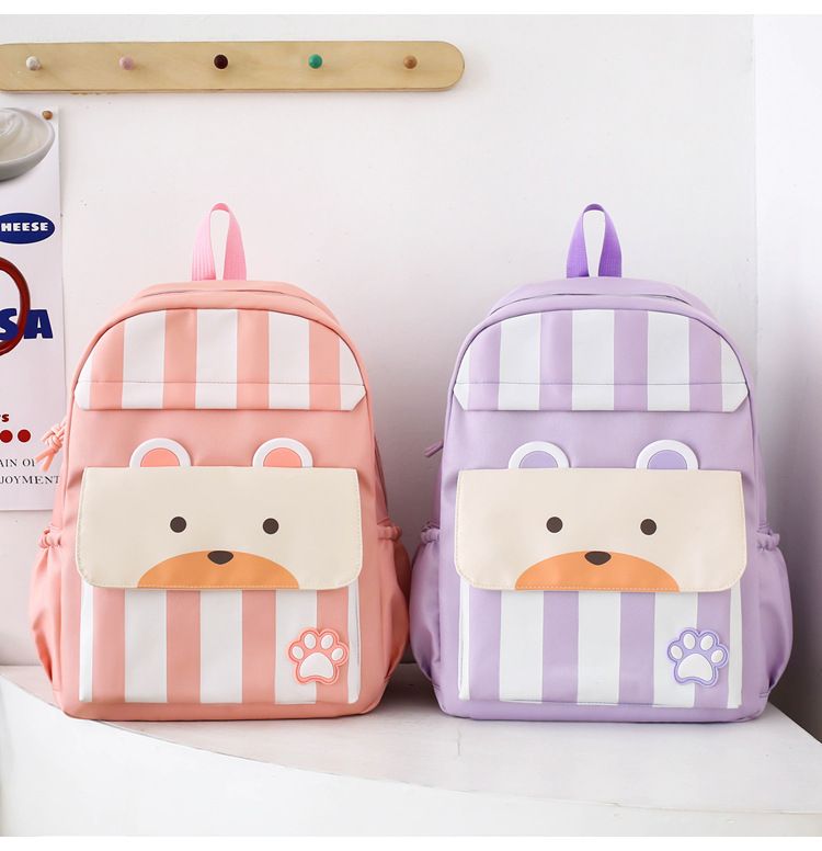 Zaini per bambini, zaino scolastico per bambini della scuola primaria, nuovo zaino in nylon per la scuola primaria e secondaria, set da tre pezzi, zaino di grande capacità_voghion.com