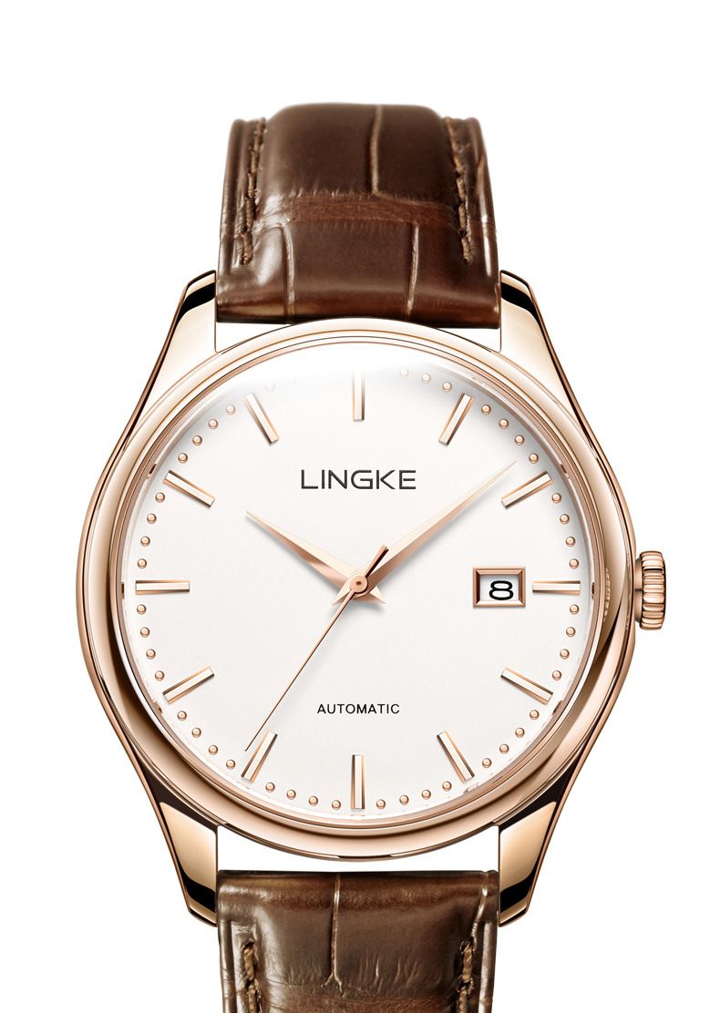 Montre mécanique automatique ultra-fine pour homme, aiguilles lumineuses, résistante à l'eau, verre saphir, bracelet en acier inoxydable, cadeau d'anniversaire_voghion.com
