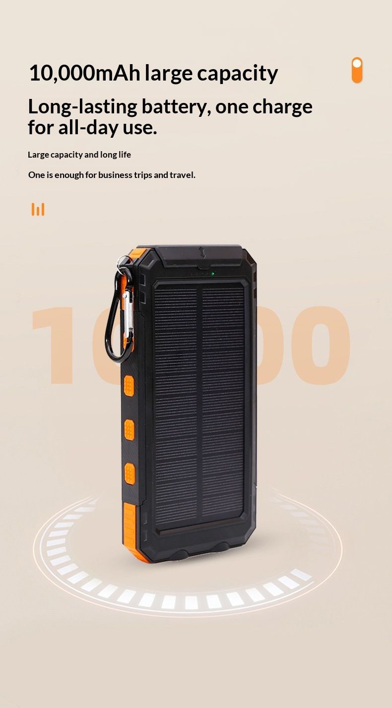 Groothandel Buitenlandse Handel Buitenshuis Waterdichte Zonnebank 20000mAh Grote Capaciteit Kompas Mobiele Stroomvoorziening Grensoverschrijdend_voghion.com