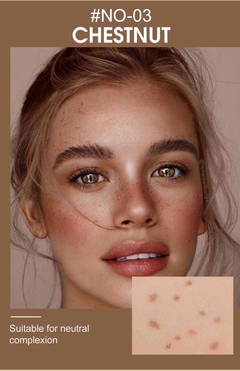Freckle Makeup Pen Set - 4 Natural Shades, Waterproof & Smudge-Proof, Easy Dotting For Face & Body, Realistic Freckle Effect_voghion.com
