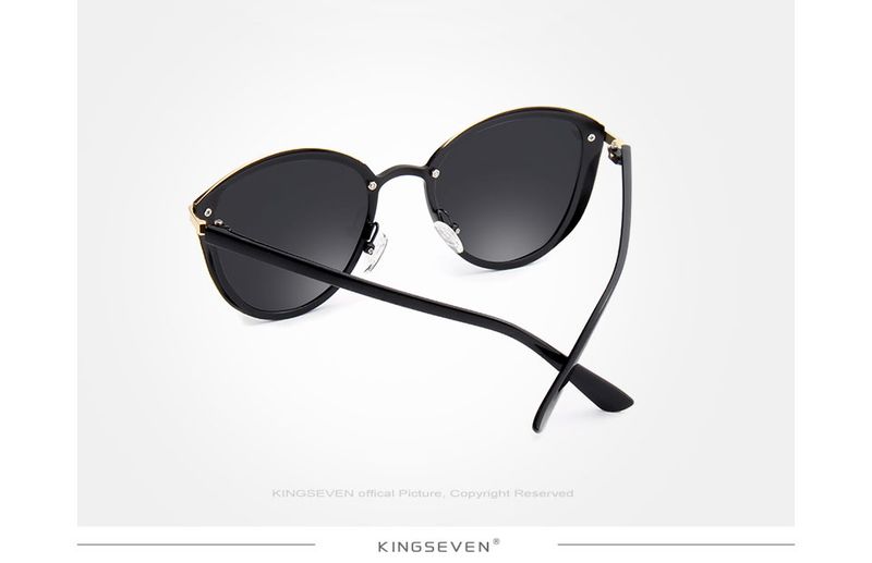 KINGSEVEN Cat Eye Sunglasses polarized Alloy Frame+TR90 Sun Glasses Women Fashion Retro Oculos De Sol Gafas UV400_voghion.com