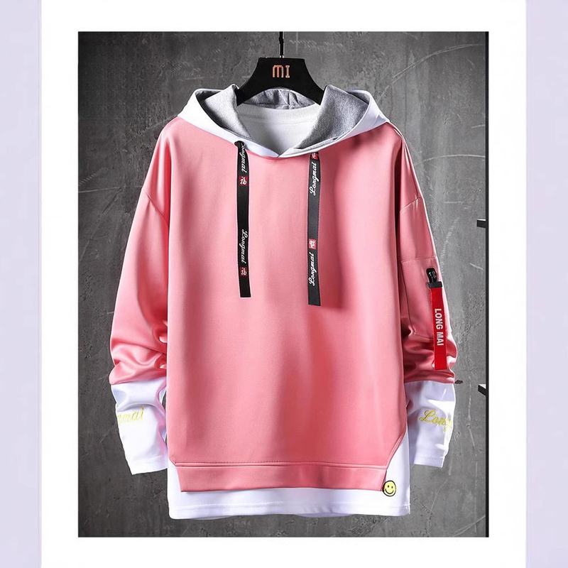 New Men's Spring and Autumn Hoodie Men's Round Neck Trendy Brand Long Sleeve Hoodie Men's Trendy_voghion.com