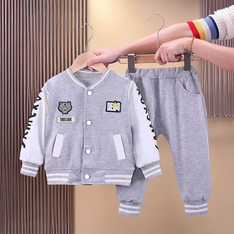 Roupas infantis estilosas para meninos, conjunto de duas peças para crianças de 0 a 15 anos, roupas da moda para crianças_voghion.com