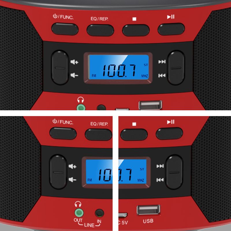 CD Player Portable Boombox Home CD Music Walkman FM Bluetooth Player Bread Machine_voghion.com