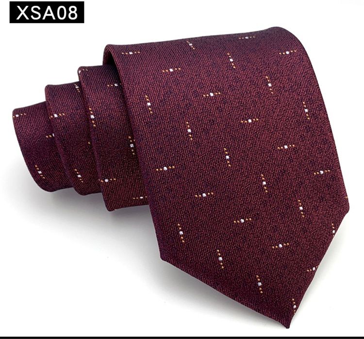 Corbata de boda para novio, ocasión roja, traje elegante y atractivo, vestido formal, cuello, huella de mano tradicional en versión amplia_voghion.com