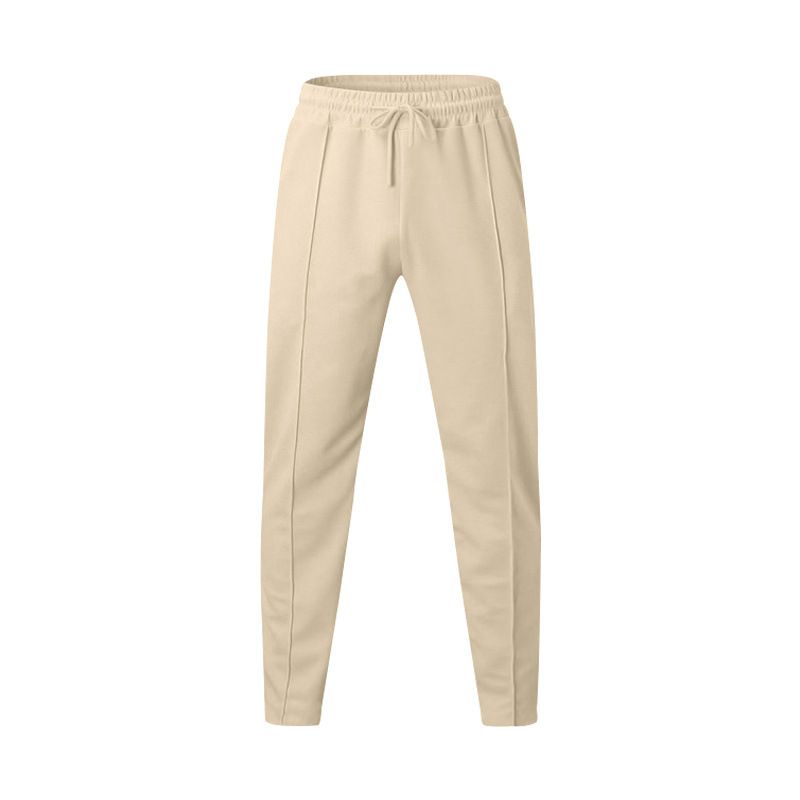 Îmbrăcăminte pentru bărbați, pantaloni sport casual pentru bărbați, talie înaltă, cu cordon, mărime mare, culoare solidă_voghion.com