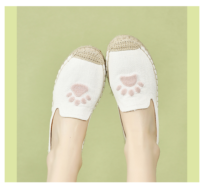 Scarpe da pescatore estive in lino con suola morbida in tela, vecchie scarpe casual in stoffa di Pechino, scarpe singole da donna con un piede_voghion.com