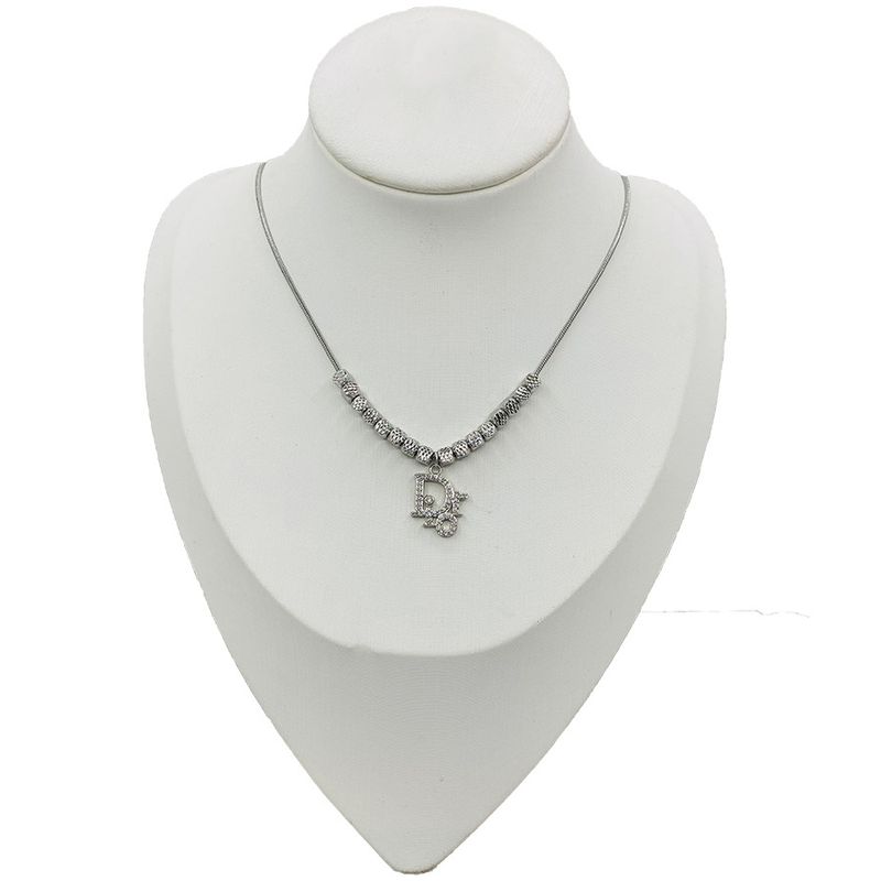 Collana con ciondolo a forma di lettera con strisce di ghiaccio hip hop e zircone in rame, collana con maglione di diamanti con personalità alla moda,_voghion.com