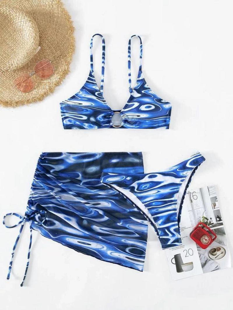 Maillot de bain sexy trois pièces cerceau maillot de bain bikini pour femme_voghion.com