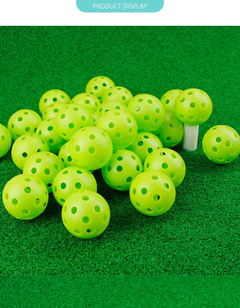 42mm Indoor Practice 26-Hole Hollow Multi-Color Optional 4.3g Golf Hole Ball_voghion.com
