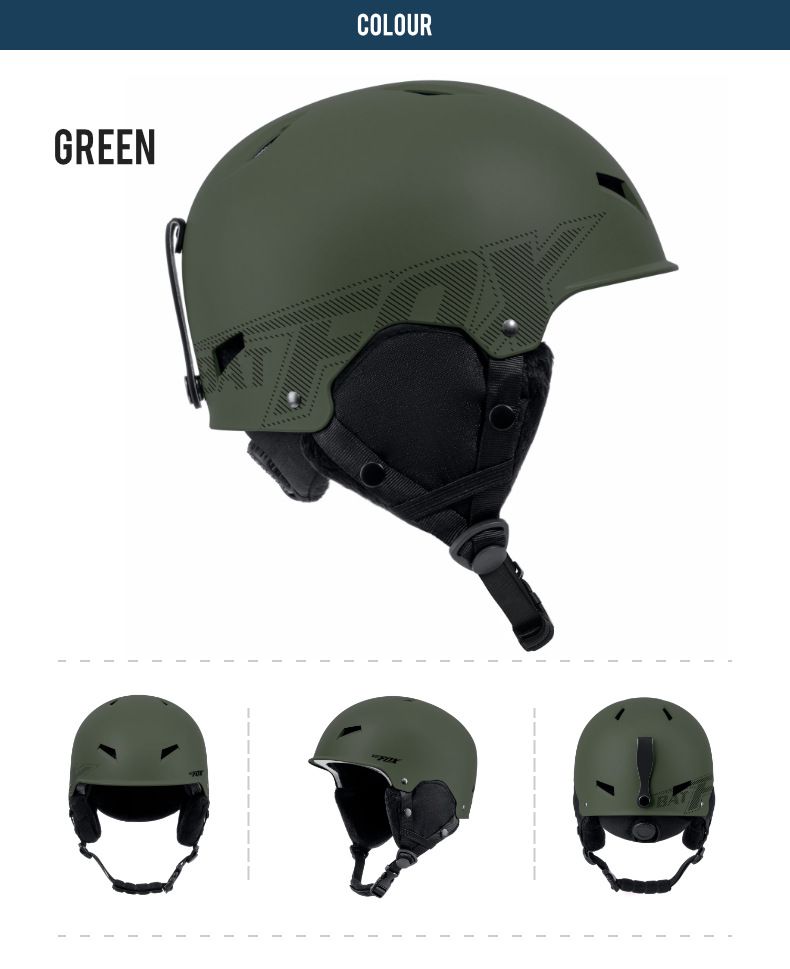 BATFOX Unisex Ski Helmet For Adults - Lightweight ABS Shell With EPS Foam Liner, Warm & Comfortable Snowboarding Helmet For Men & Women_voghion.com