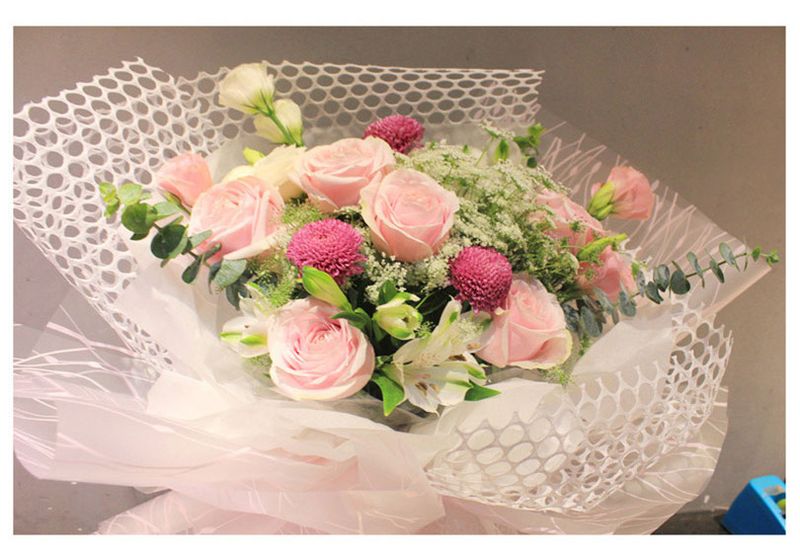 20 Blatt/1 Packung Blumenpapier, matt, durchscheinend, wasserfest, Liebesnetz, Geschenkpapier, Blumenstrauß, Verpackungsmaterial_voghion.com