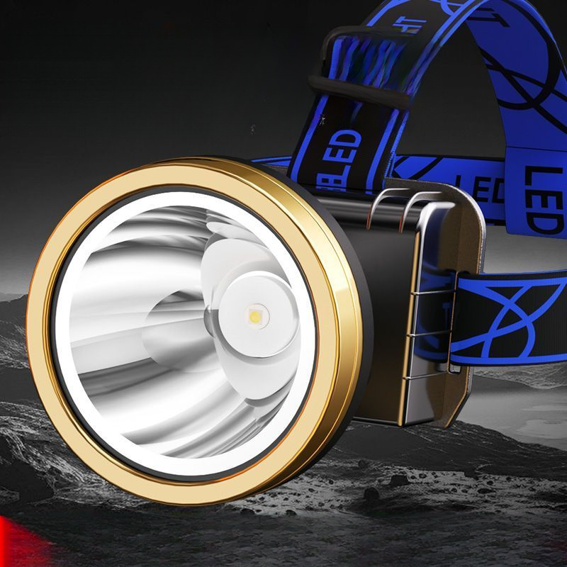 LED Headlamp High Brightness Range Rechargeable Waterproof Ultra Bright Head-Mounted Mining Lamp Long Battery Life_voghion.com