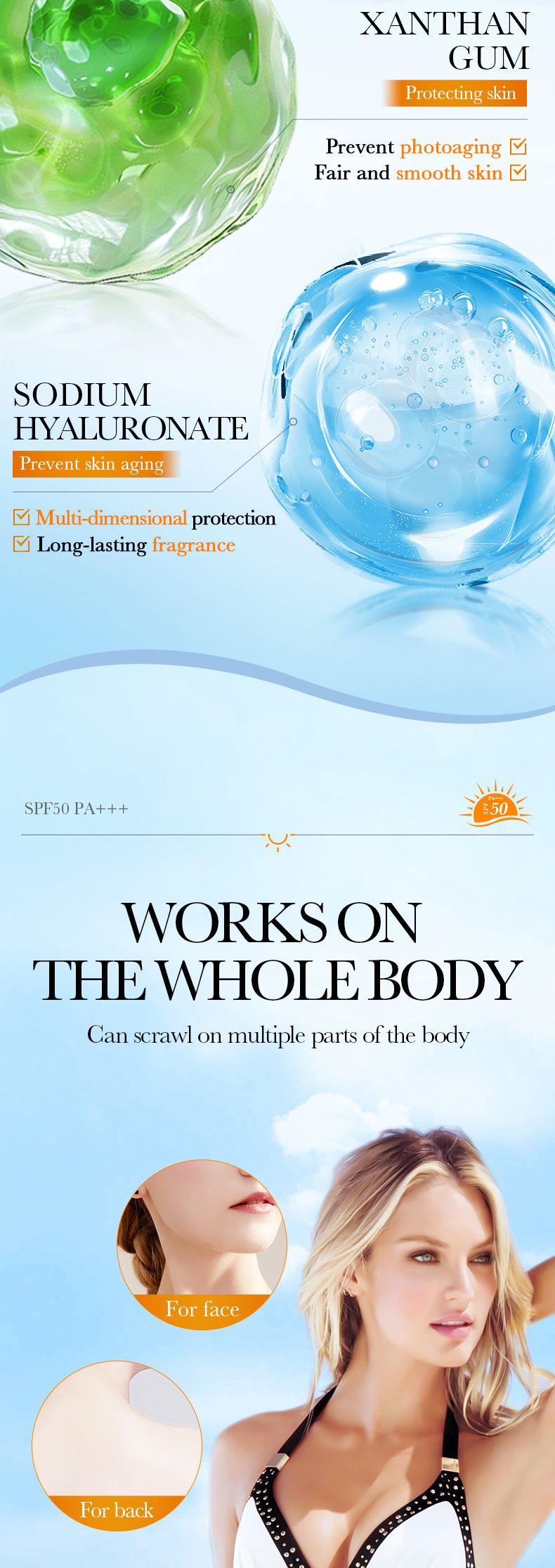 50 g pflegendes Kokosöl, Isolierung, UV-Schutz, feuchtigkeitsspendendes Sonnenschutzmittel, Hautpflegeprodukt_voghion.com