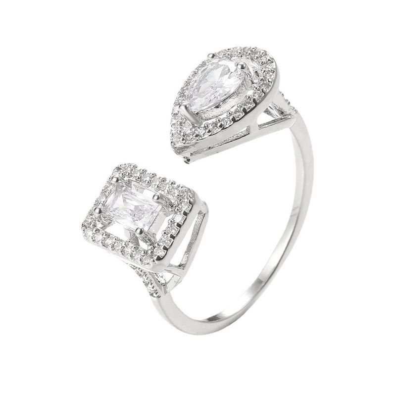 High-Quality Copper Inlaid Full Diamond Silver-Plated Zircon For Women Bride Bridesmaid Wedding Ring Engagement Band_voghion.com