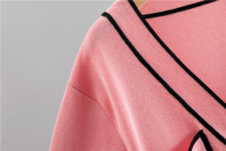 Cardigan en tricot pour femmes, pantalon à jambes larges, ensemble deux pièces à la mode_voghion.com