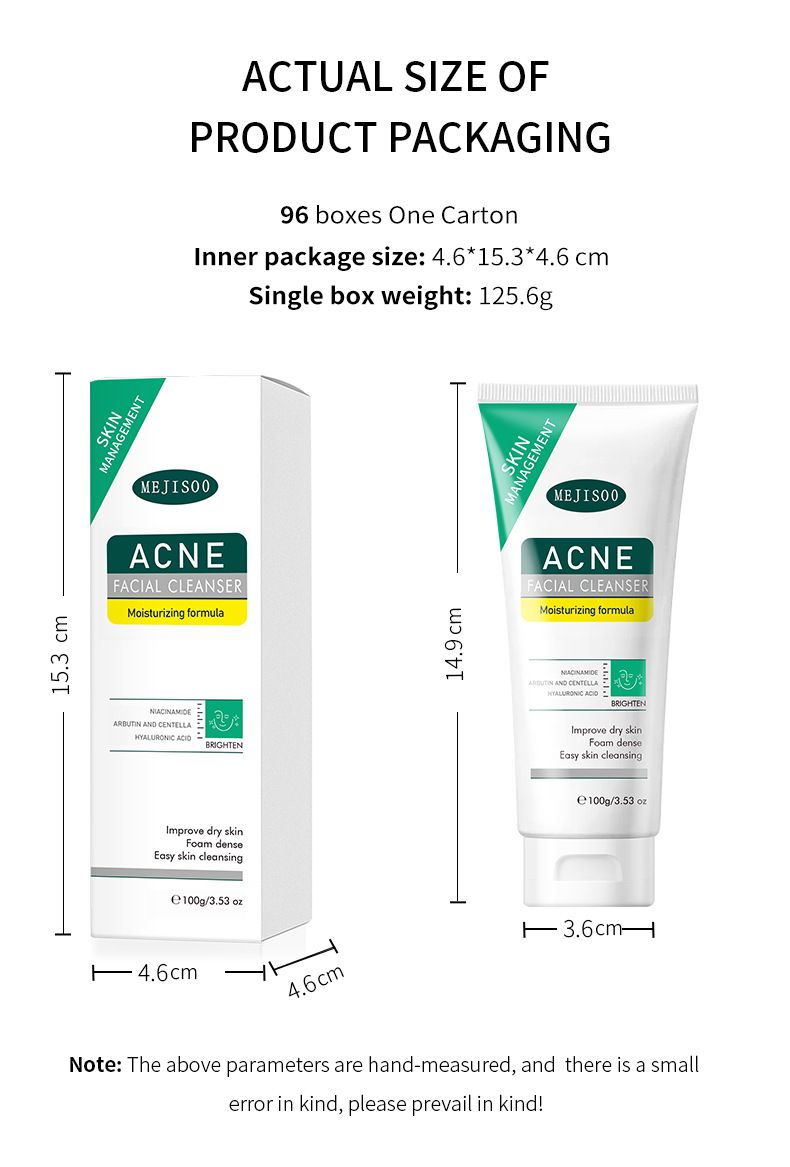 Detergenti DETERGENTE VISO PER ACNE Detergente per acne Detergente idratante Prodotti per la cura della pelle_voghion.com