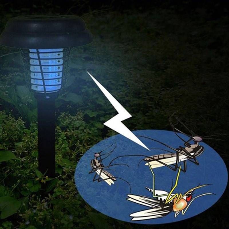 Lampada solare a LED antizanzare per esterni_voghion.com