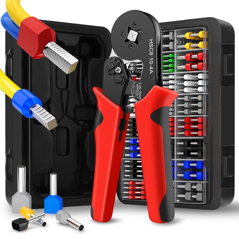 10-40.25-10mm²/AWG23-7 Wire Connection Repair Clamp Ferrule Sleeves Terminal Crimping Tools Mini Electrical Pliers HSC8_voghion.com