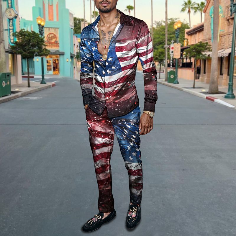 Set di camicie da uomo primavera/estate 2025, con stampa di marca, alla moda, semplice, a maniche lunghe, di alta qualità e comode._voghion.com