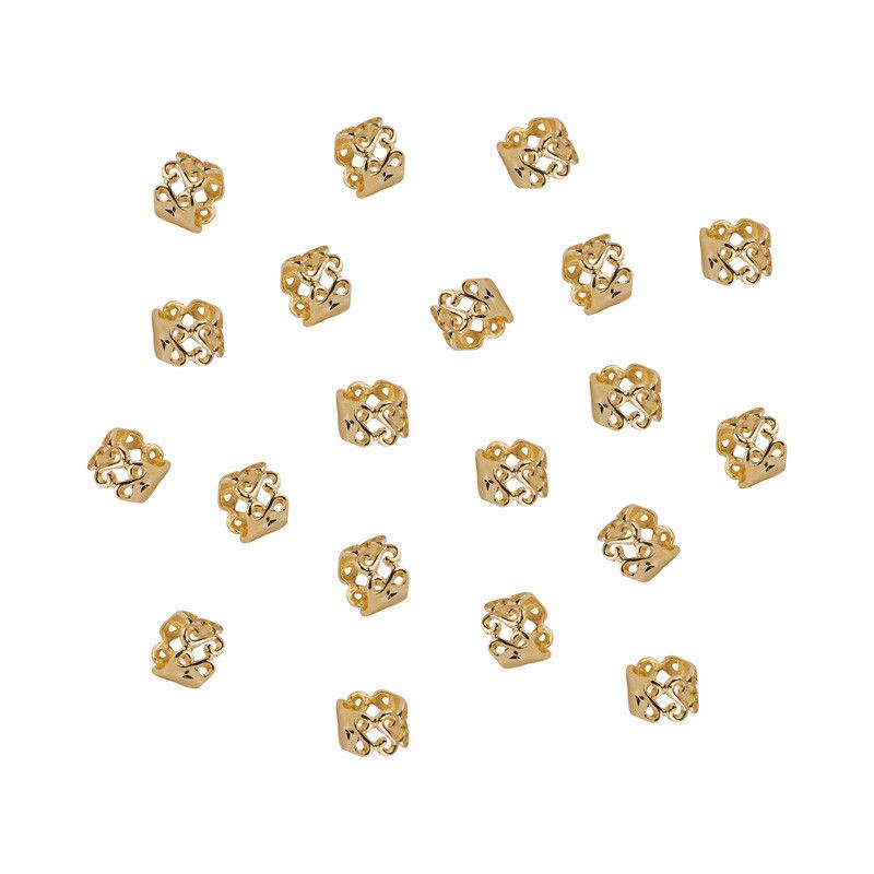 Dreadlocks - Spezielle Haarverlängerungsringe, Zopfzubehör im afrikanischen Stil, Hohl - Geprägte Ringverschlüsse für Perücken_voghion.com