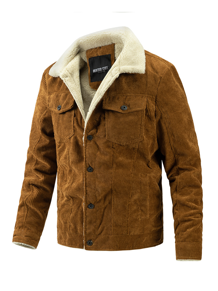 Herrenjacke mit Samt-Touch – Stilvoller Reversmantel für Frühling und Herbst, hochwertige Oberbekleidung mit weichem Touch für junge Männer_voghion.com