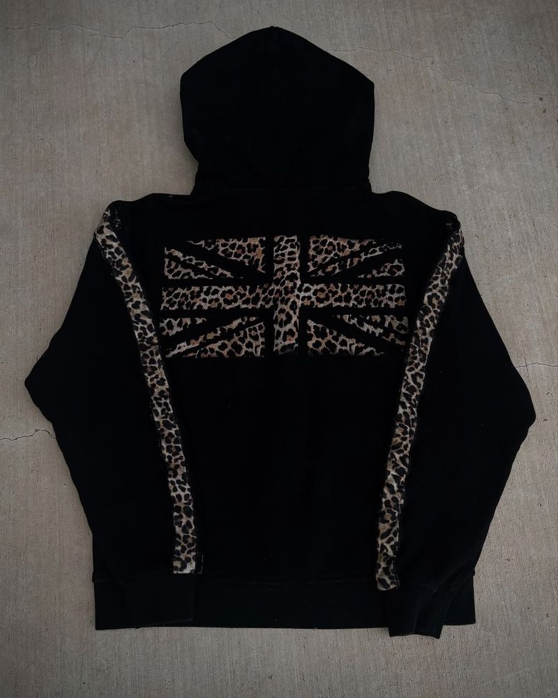 Conjunto de ropa urbana Y2K: sudadera con estampado geométrico y pantalones deportivos, jersey retro extragrande con pantalones a juego, chándal unisex de estética oscura._voghion.com