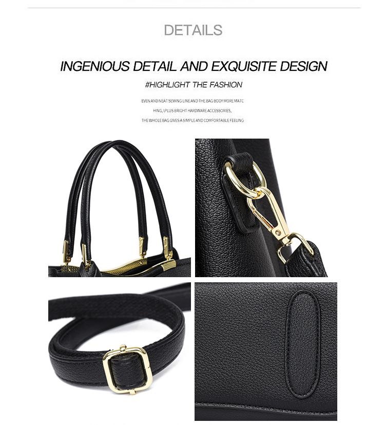 Borsa a mano da donna, elegante, a tracolla, per pendolari, per mamme di mezza età_voghion.com