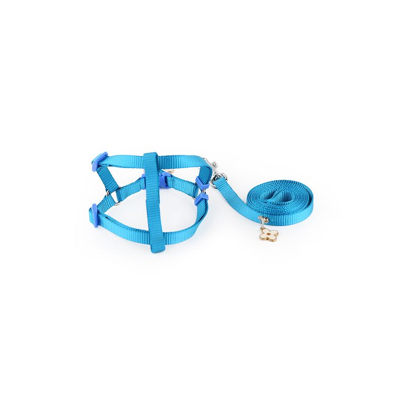 Tweede generatie verbeterde versie effen harnas met pruimenbloesem ornament huisdier borstband nylon hondenriem_voghion.com