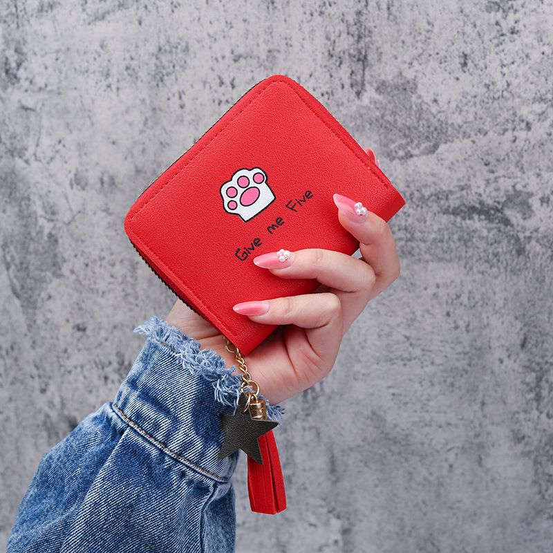 New Korean Style Wallet Women's Short Large Capacity Zipper Wallet All-Match Fashion Simple Clutch_voghion.com