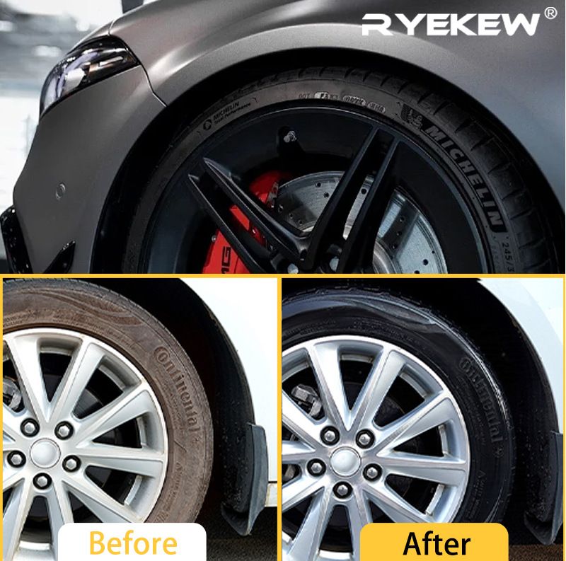 Ryekew Car Shine Agent Stain Remover Dustproof Cleaner Blackening Anti-Aging Tire Maintenance Paste Coating_voghion.com