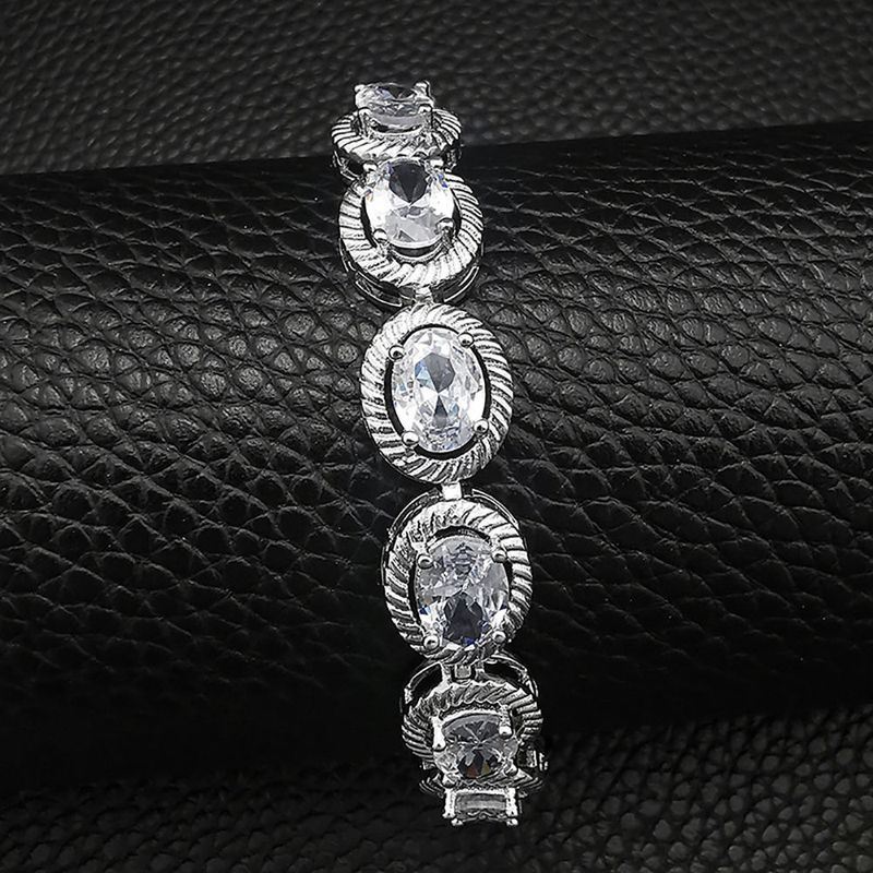 Pulseira unissex luxury And Super Sparkg S6116, zircônia,_voghion.com