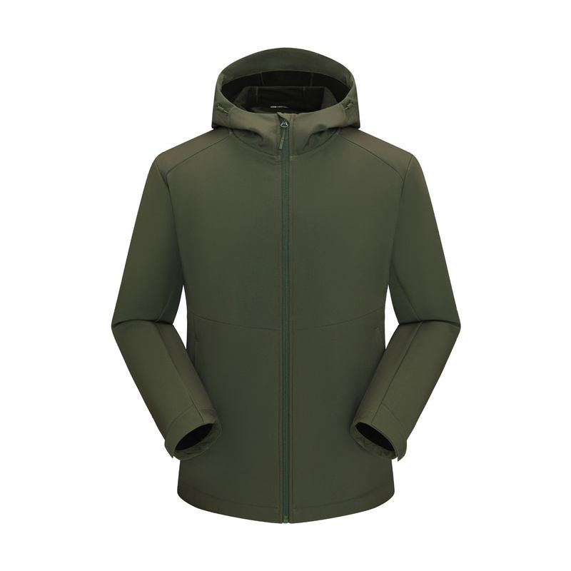 251709 Guscio morbido impermeabile con cappuccio, abbigliamento da pesca resistente all'usura e ai graffi, foderato in pile per il calore,_voghion.com