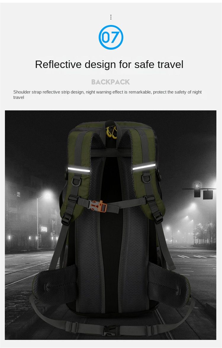 Nuovo zaino sportivo da esterno, borsa da alpinismo, 50 litri, borsa da campeggio per escursionismo da uomo e da donna, zaino da viaggio_voghion.com