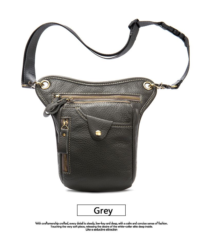 MVA New Arrival Outdoor Sports First Layer Cowhide Leg Bag_voghion.com