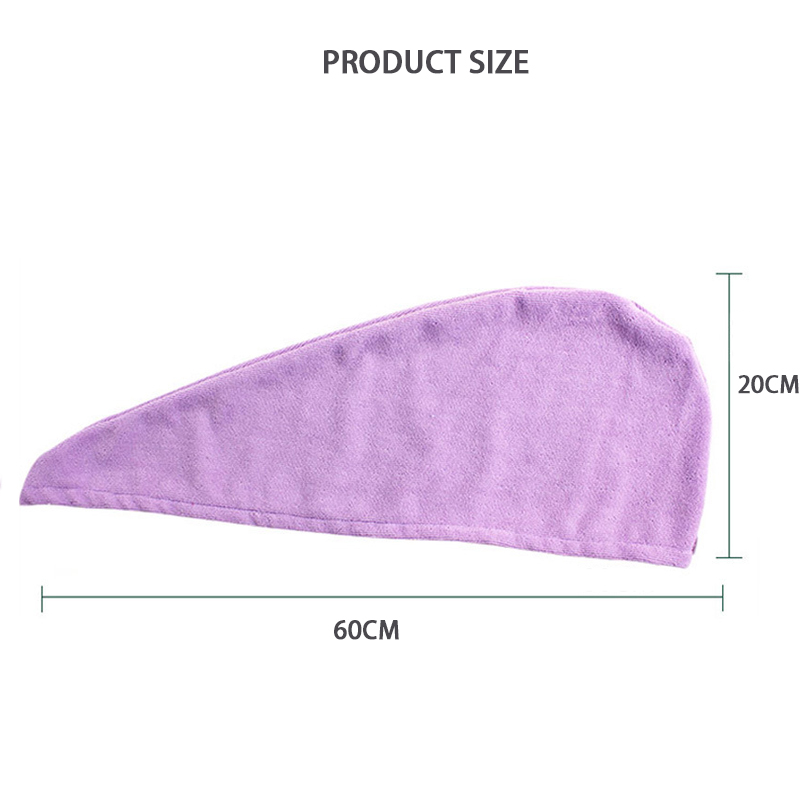 Trocknendes Haartuch, trockene Haarkappe, Mikrofaser-Haartrocknungswickel, stark wasserabsorbierend, dreieckiger Duschhut, zum Abwischen der Haare_voghion.com