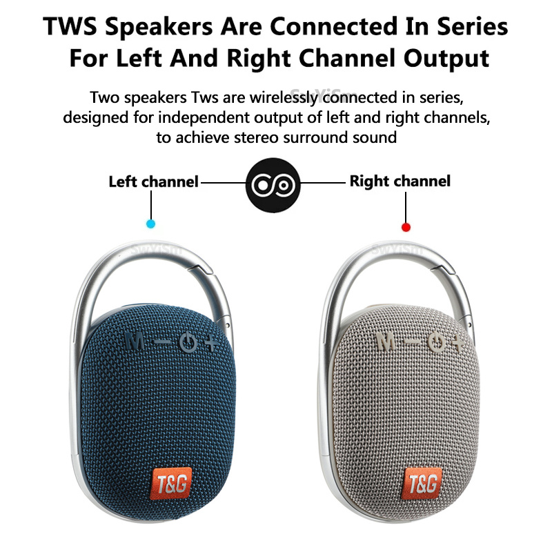 Portable Wireless Speaker IPX7 Waterproof Wireless Column Outdoor Subwoofer FM TF USB_voghion.com
