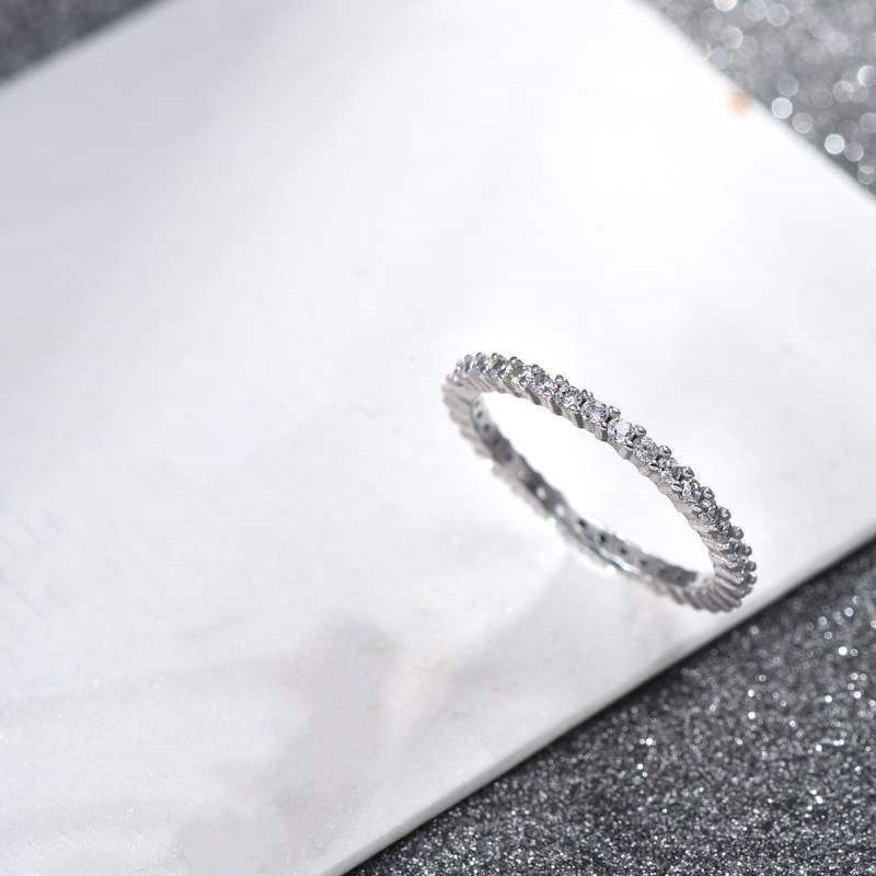Love Promise žiedų rinkinys Moteriško elemento krištolo žiedas_voghion.com