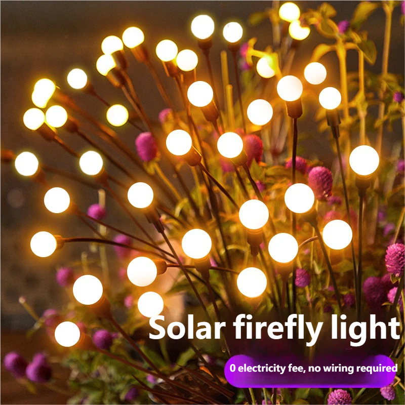 Neue solarbetriebene Glühwürmchenlampe für Gärten und Terrassen mit wasserdichten LED-Perlen_voghion.com