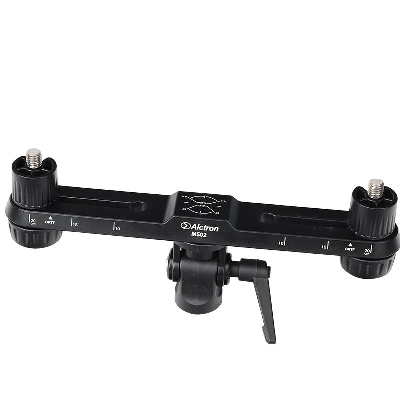 Alctron MS02 stereo mikrofon çubuğu Açı ve yükseklik ayarlanabilir fonksiyonu ile net ölçekli çoklu kayıt yolu_voghion.com