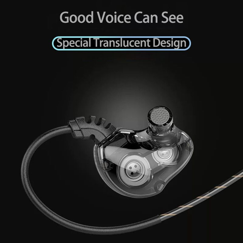 Z802 4-core Dual Moving Coil HiFi in-ear bedrade oortelefoon Sport-bas-headset_voghion.com