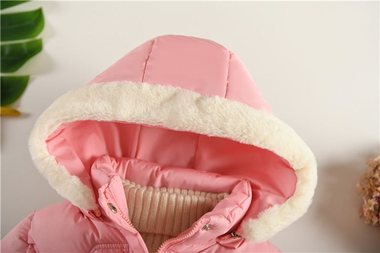 Baumwollmantel für Mädchen, mittellang, plus Samt und dicke Baumwolljacke, elastische Taillenhandschuhe, warmer Mantel für Mädchen, 3–10 Jahre alt, trendig_voghion.com