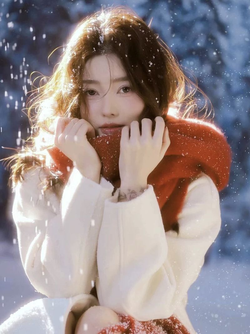 Nuova sciarpa invernale calda e spessa per studenti, tinta unita, colore blu foschia, per donne_voghion.com