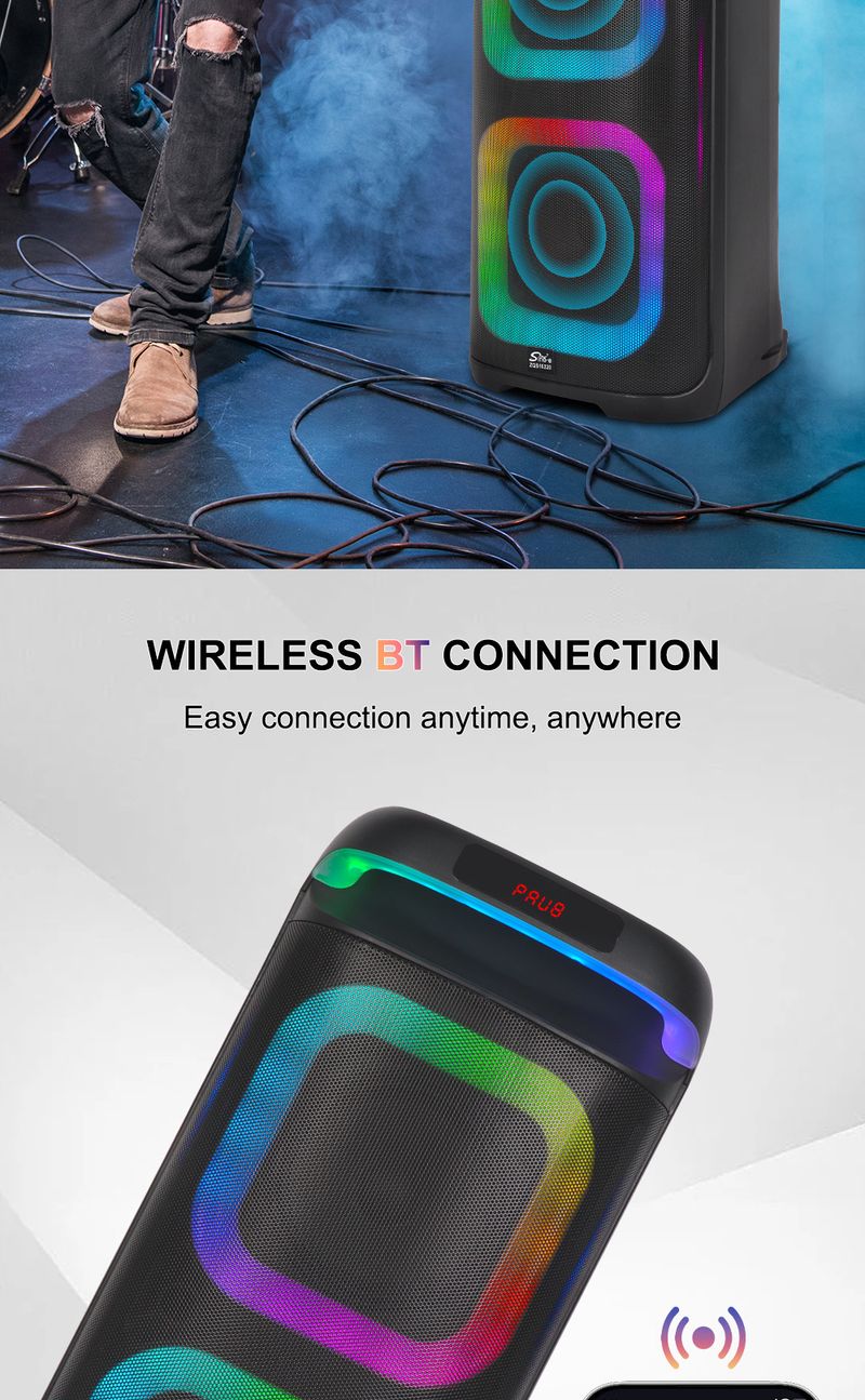 ZQS1022 Bluetooth kõlar Kõrge helikvaliteetne subwoofer Kodu elutoa ruumilise heli kõlar_voghion.com