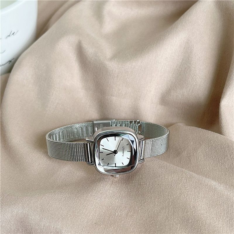 Women's Watches Small Candy Cube Women's Watch Simple And Thin Belt, Sentai Girls' Academy Style Retro Literary Lady's Watch_voghion.com
